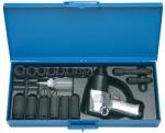 Pistol pneumatic si set de capete chei tubulare 1/2 " în cutie de plastic - 1565